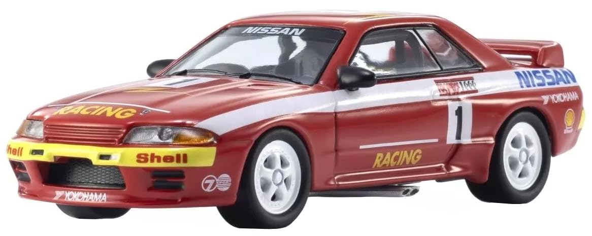 

Kyosho Оригинальная масштабная модель Winfield Skyline 1992 Готовая модель K07012LD 1/64 [MOTN] GT-R (Р32) #1 Светодиодное
