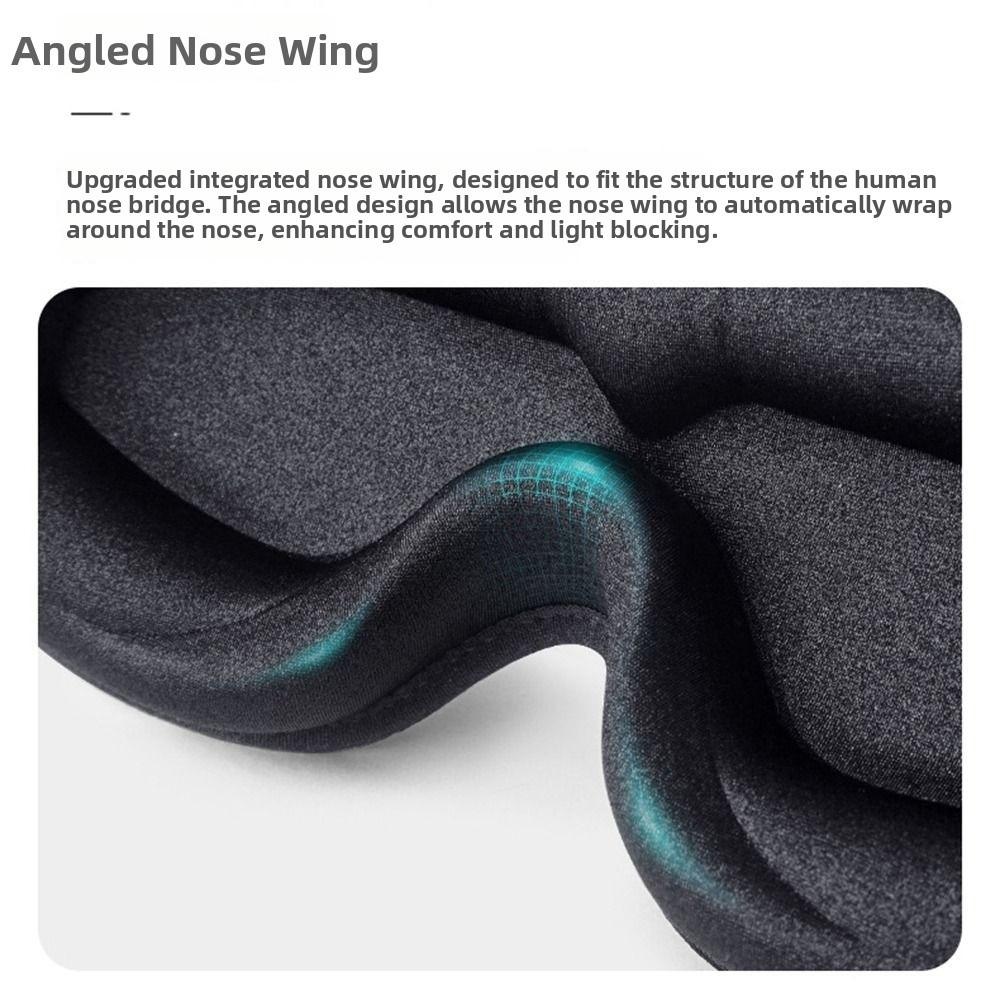 Light Blocking 3D Sleep Mask Soft Sleeping Blindfold Portable Blackout Eye Shade  Household
