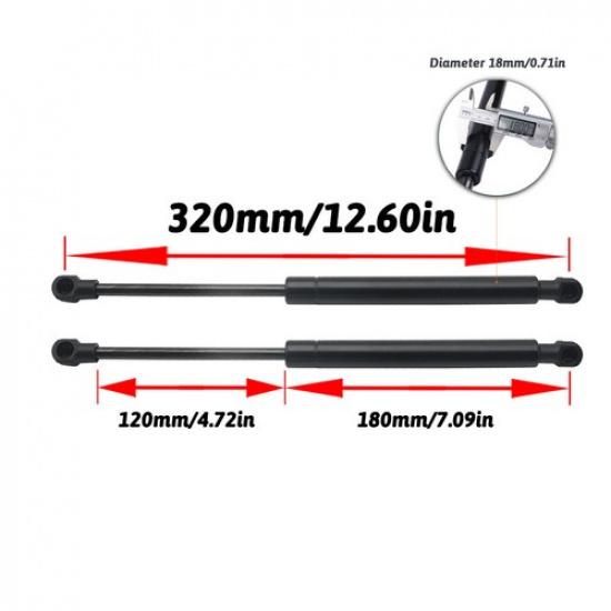 2Pcs Hood Lift Support Gas Struts For BMW E39 E60-61 Base Sedan Wagon 2004-10