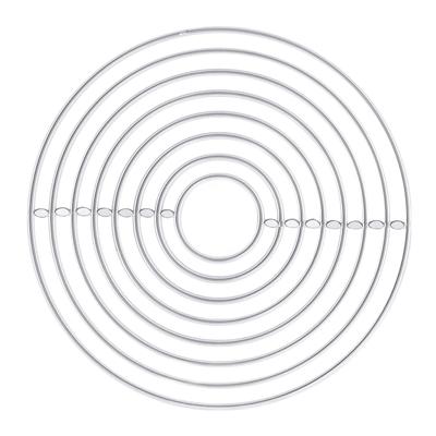 Metal Die Cutting DIY Interesting Round Shape Attractive Decorative Lightweight Durable Handicraft Accessories