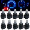 10Pcs Car LED Bulb Dashboard T5 T6.5 W1.2W Instrument Lighting12V 3000K 6000K White Red Ice Blue Auto Panel Lights Accessories