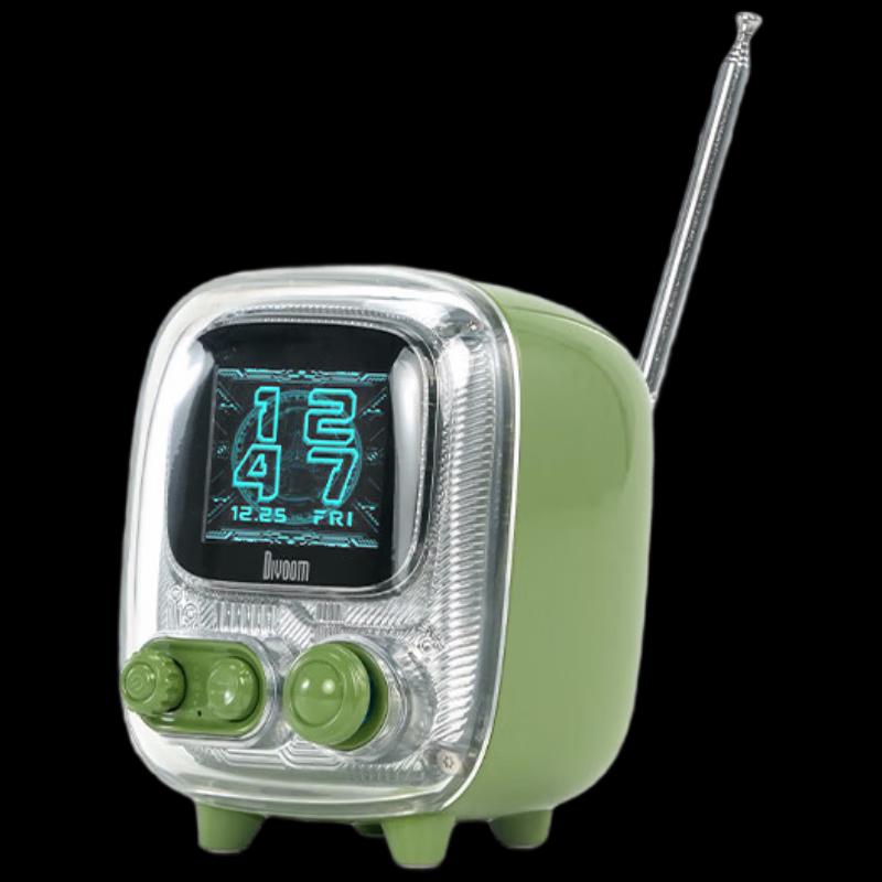 Divoom Tiivoo-2 Retro TV Bluetooth Speaker with Digital Photo Frame & Alarm Clock