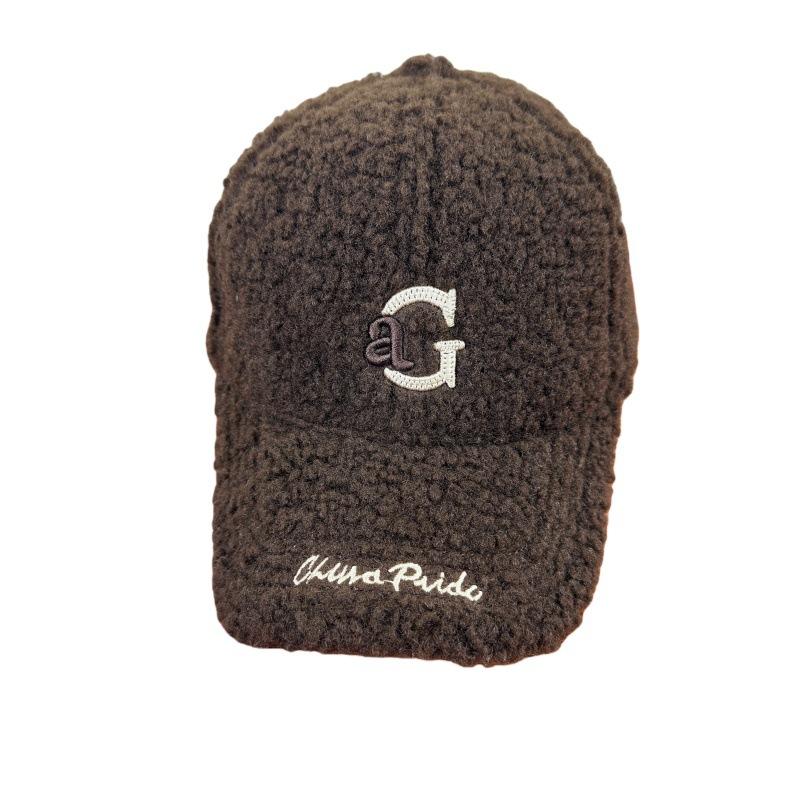 Autumn and winter new lamb wool thickened thermal baseball cap children's casual letters fashion versatile cap men