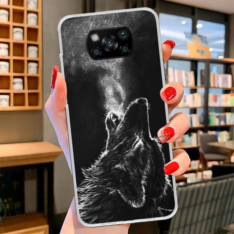 Angry Animal Wolf Fierce Cover Phone Case For Xiaomi Poco F7 Ultra X7 X6 X5 Pro M7 Redmi 15C 15 13C 13 12C 12 10C 10 9A 9C 9T 9