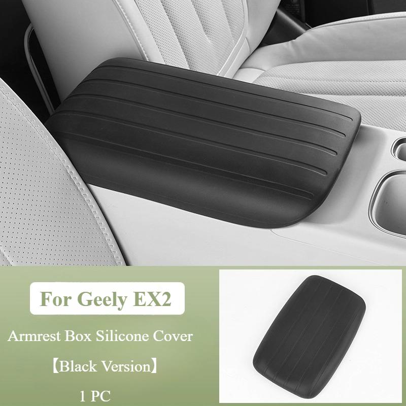 For Geely EX2 Proton eMAS 5 2024-2026 Leather Armrest Box Cover Original Car Color Center Console Silicone Protective Pad