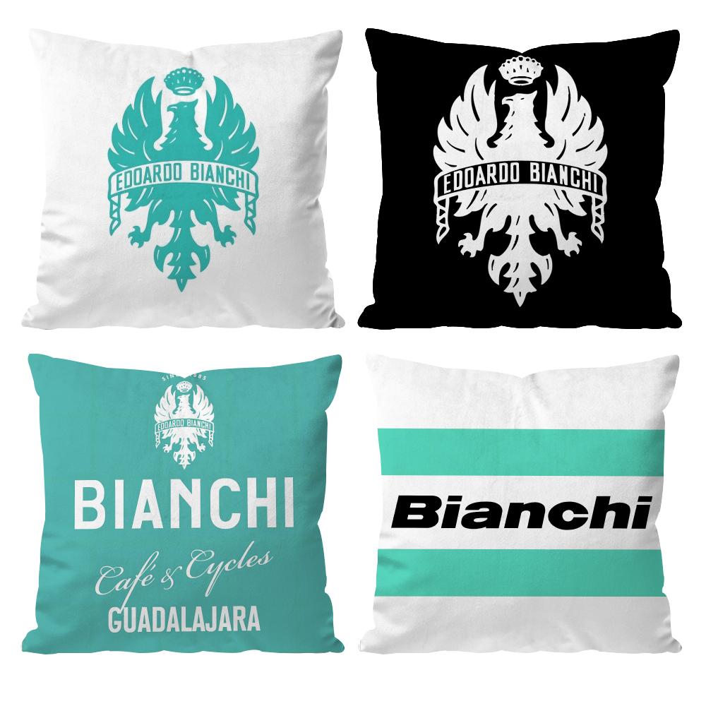 B-Bianchi Logo Luxury Cushion Cover Pattern Printed Pillowcase For Living Room Sofa Cushion Cover & Bedroom Decor