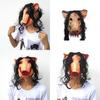 Creepy Animal Prop Scary Pig Head Mask For Halloween Cosplay Costume Parties