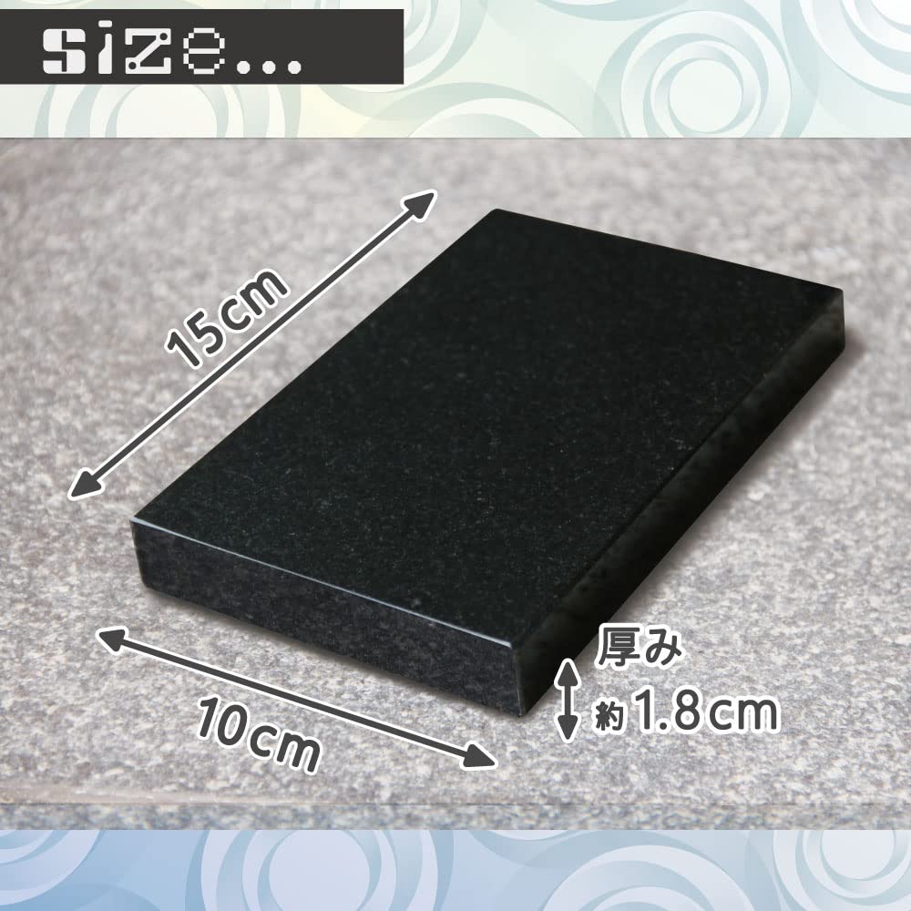 Of 10x15 Jet Black Emperor Color There Is a Sound That Can Only Be Experienced with This Stone Speaker Stand Insulators Optimal Size for PC Speakers