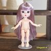1 Set Cute 1/8 Doll 3D Real Eye 13 Joint Movable Cute 16-17Cm Doll With Different Expressions Girl Toy