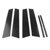 6Pcs Exterior Door Window B Pillar Post Cover Trim For Alfa Romeo Giulia 2017-21