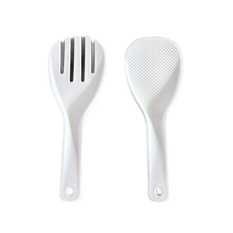 Große antihaftbeschichtete Reisschöpfkelle - Fünf-Finger-Griff, ideal für Restaurants und Kantinen.