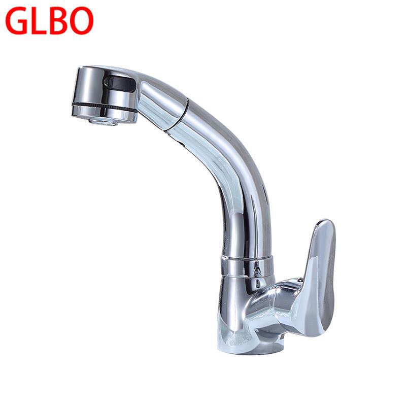 GLBO Pull-Out Basin Faucet with Liftable Extension