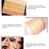 Misiou Beauty Five -colored Stripes Do Not Faint Eye Shadow Five -color Pearl Light High Glitter Colorful Eye Shadow Plate