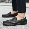 Fashion New Men's Casual Cowhide Leather Shoes Comfortable Business Dress Shoes Man Loafers Driving Shoes