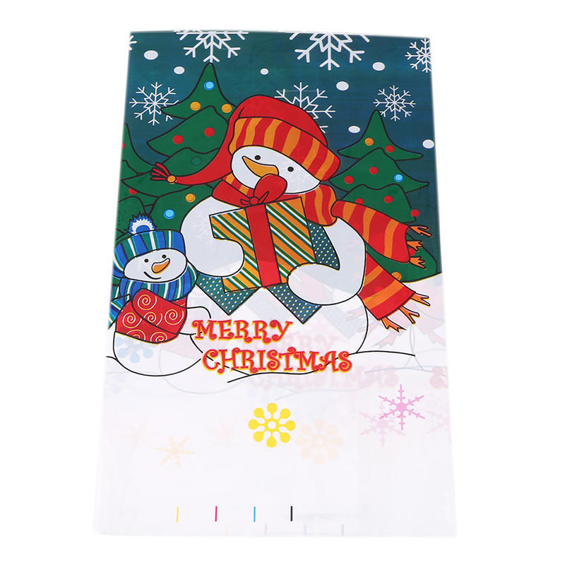 

Рождественские принадлежности Одноразовая рождественская скатерть Рождественская вечеринка Украшение стола