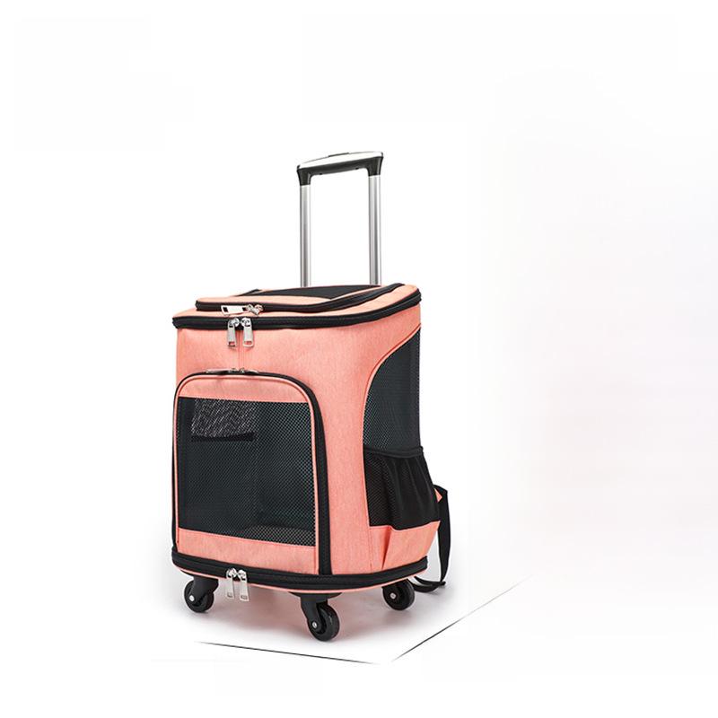 Tragbarer Haustier-Trolley-Rucksack für Katzen und Hunde