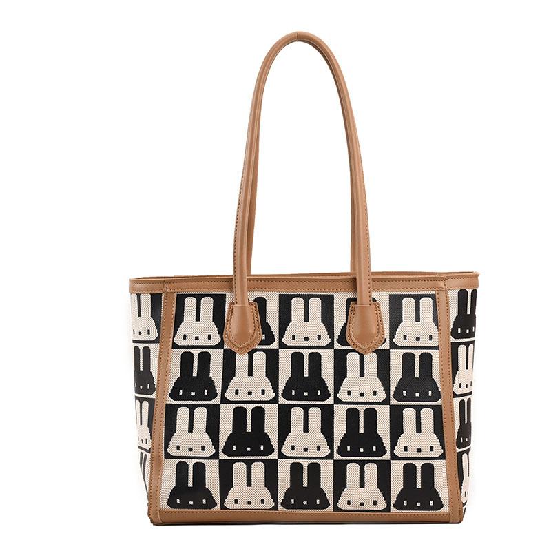 Large-capacity bags, women's versatile 2025 new high-end shoulder bags, large bags, college students commuting tote bags in class