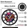 25cm Circular Iron Wall Clock with a Golden Ratio Rectangle