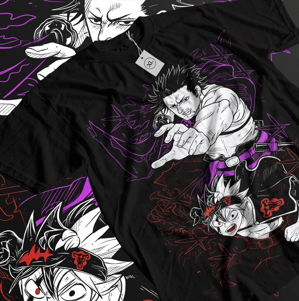 Black Clover Yami Sukehiro Asta Yuno TShirt Girl Gifts Black Shirt S