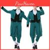 Adult Men's Fantasy Elf Roleplay Outfit Green Sprite Irish Fairy Suit