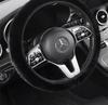 Plush Heated Steering Wheel Cover for Winter - Fits Tesla Y & Volkswagen, D-Shaped