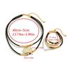 Bohemian Necklace Bracelet Set Vintage Multi Layer PU Leather Rope and Oval Metal Pendant Jewelry Accessories for Women
