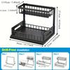 Kitchen Cabinet Sink Storage Rack Storage Rack Double Layer Pull-out Kitchen Seasoning Rack