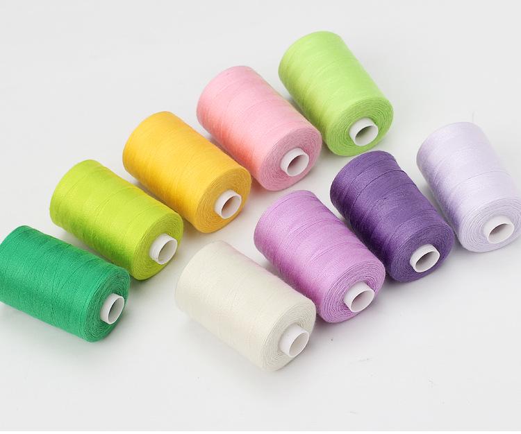 42-Color 1000-Yard Polyester Thread Set for Hand and Machine Sewing - DIY Needle Sewing Kit