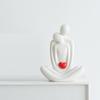 European Style Ceramic Love Figure Sculpture Abstract Sitting Yoga Ornament Living Room Office Human Figurine Home Decoration