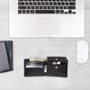GUESS Leather Slim One Size Men's Bi-Fold Wallet, Charcoal/Black,