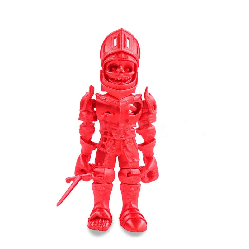 

3D Printed Skeleton Action Figures Skeleton Knight Figurines With Flexible Joints Collectible Novelty Toy For Kid Adult Gifts