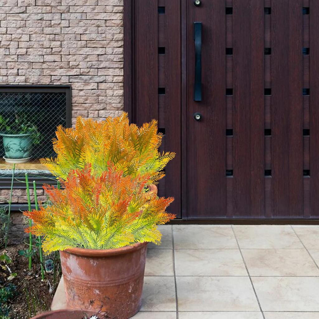 7-Fork Small Persian Grass 20pcs Artificial Plants Autumn Outdoor Courtyard Decor Simulation Flowers Home Flower Arrangement