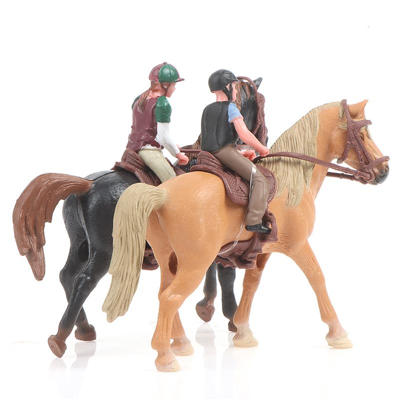 Simulation Mini Animals Horse Racing Models Action Figures Model Education Toys