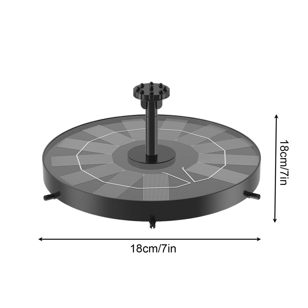 Bird Bath Solar Fountain Hummingbird Pump Solar Fountain For Lawn Garden Pool Deck Patio Backyard Yard Outside Decor