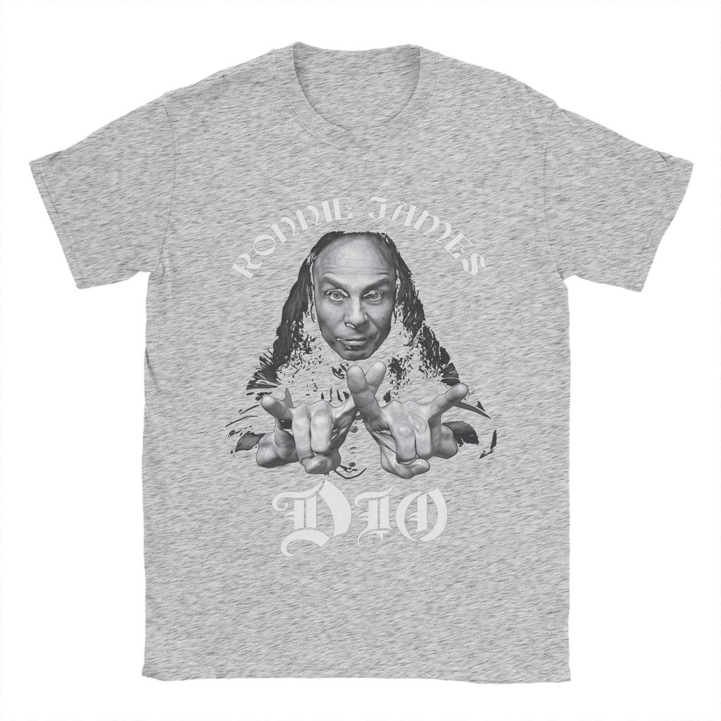 DIO Rock Band Pure Cotton T-Shirt For Male Summer Classic T Shirts O Neck Hipster Tees Oversize Casual Clothing