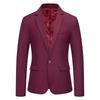 Men's Business Casual Flow of Pure Color Blazers Men Slim Casual Suit Men Plus Size