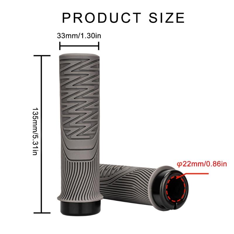 Nonslip Cycling Handle Grips Mountain Bike Handlebar Grips Replacement Cycling Handle Grips with Aluminium Locks
