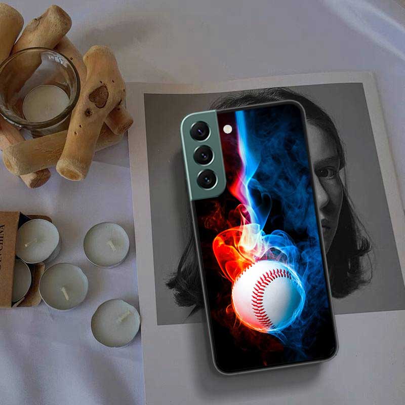 Baseball Phone Case For Galaxy A55 A35 A25 A15 A03S A04S A05S Samsung A20E A30 A40 A50 A70 A71 A51 A41 A31 A10S A21S Cover Capa