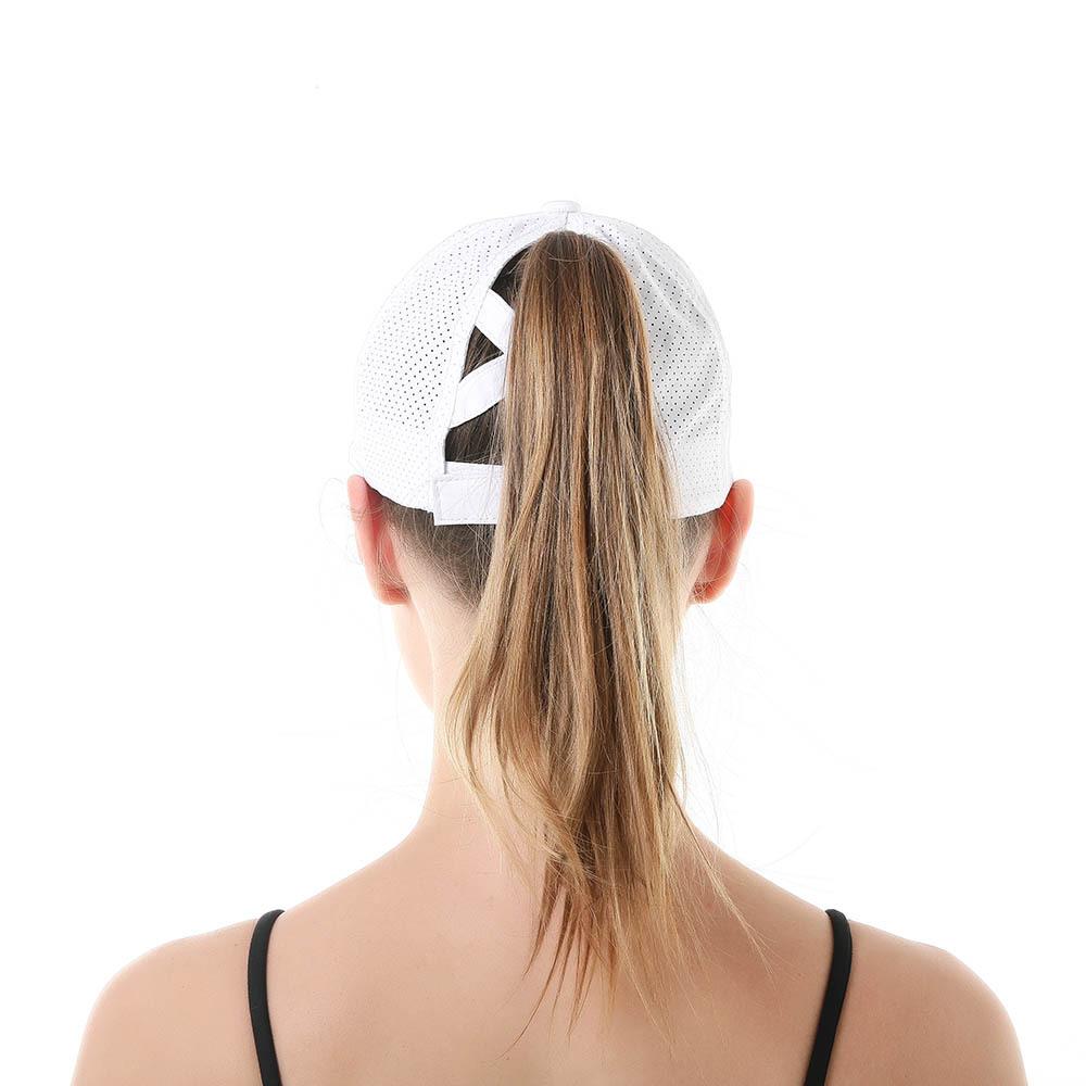 Women's Baseball Cap Outdoor Sports Ponytail Baseball Cap Breathable Mesh Cap
