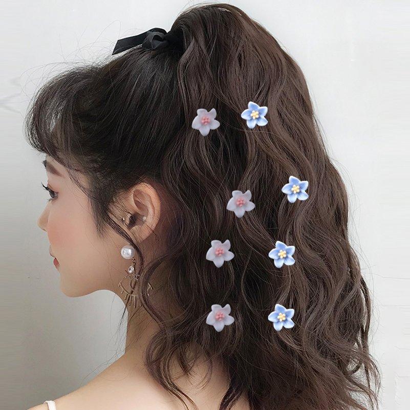 10pcs/Lot Small Flower Hair Claw Hair Accessories for Girls Sweet Hairpin Hair Braided Buckle Clips Hair Styling Accessories