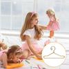 50Pcs Mini Clothes Hangers Metal Doll Clothes Dress Outfit Holders Wire Rack Stand for Miniature Dollhouse Gown Closets Toys Bedroom Accessories