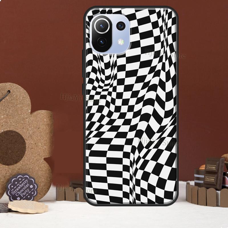 Crazy Checkered Funda For POCO F5 X3 X4 X5 Pro F4 GT C40 F3 Case For Xiaomi 11T 12T Pro 12 X 13 Lite Cover
