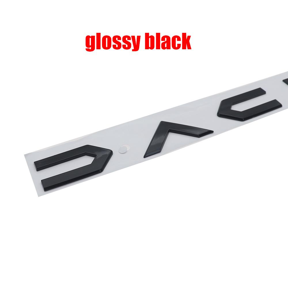 1PC 3D ABS Car Letter Logo Tail Badge Auto Rear Trunk Emblem For Sandero Hipster Logan Striker Jogger Spring Bigster Duster DQY