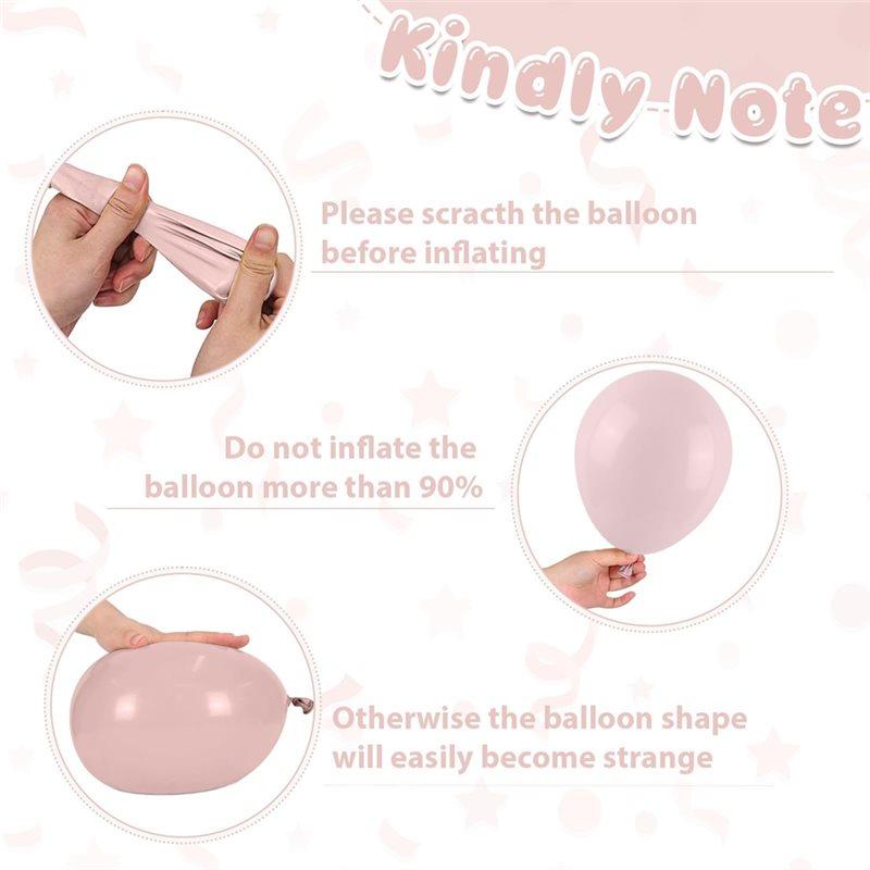 For Boho Themed Celebration Balloons- 35PCS 12 Inch Dusty Blue And Pink Gender Reveal Party Set