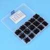 440pcs Alloy Steel M3 M4 M5 Hex Socket Flat Head Screw Nut with Plastic Case