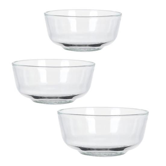 Saladier en Verre Bol de Service Épaissi pour Salade Soupe Nouilles Gruau Grande Capacité Plat Rond Réutilisable Vaisselle de Cuisine