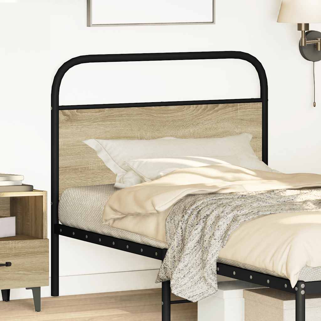 Replacement Headboard in Sonoma Oak 100 cm Steel and Wood Based Material