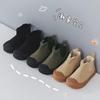 Korean Version of Children's Canvas Shoes High-top Biscuit Shoes Classmates Velvet Two Cotton Men's and Women's Children's Boots Autumn and Wi