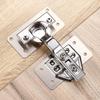 1/4/10 Pcs Cabinet Hinge Repair Plate Cupboard Door Hinges Fixing Plate Cabinet Door Repairing Fixing Panel Furniture Hardware