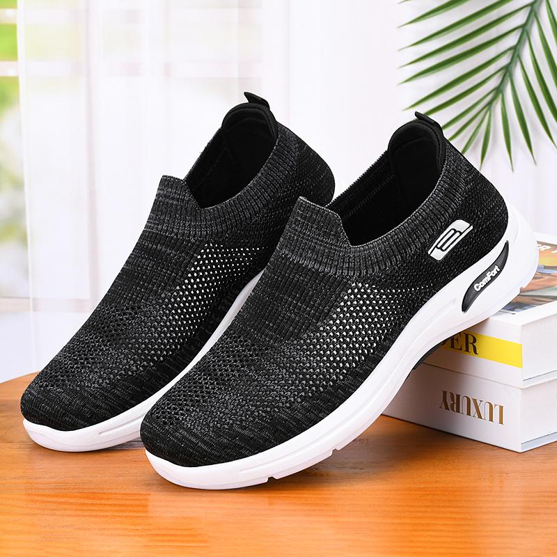 Men's summer non slip casual sports shoes with mesh breathable, soft and comfortable, suitable for sports and fitness walking